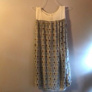 Pattered shirt dress